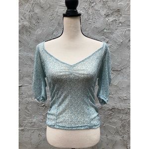 Urban Outfitters Sheer Romantic Blouse | Large, Cottage Core, Victorian